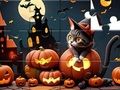 Juego Rompecabezas: Gato de Halloween  en línea