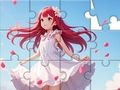 Juego Rompecabezas: Chica de vestido blanco  en línea