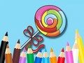 Juego Libro para colorear: piruleta  en línea