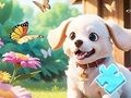 Juego Rompecabezas: Perro en el jardín  en línea