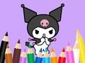 Juego Libro para colorear: Kuromi lleva bolsa  en línea