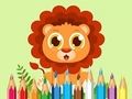 Juego Libro para colorear: León bebé  en línea