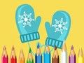 Juego Libro para colorear: linda ropa de invierno  en línea