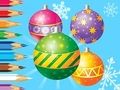 Juego Libro para colorear: bolas decorativas navideñas  en línea