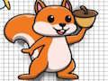 Juego Aventura para colorear ardillas  en línea