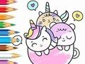 Juego Libro para colorear: una taza de unicornio  en línea