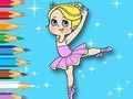 Juego Libro para colorear: chica de ballet  en línea