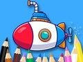 Juego Libro para colorear: Submarino  en línea