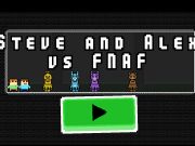 Juego Steve y Alex contra Fnaf  en línea
