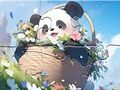 Juego Rompecabezas: Panda Manta  en línea