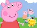 Juego Rompecabezas: Peppa con la familia  en línea
