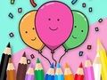 Juego Libro para colorear: Celebrar-Globos  en línea