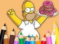 Juego Libro para colorear: Donut Simpson  en línea