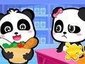 Juego Rompecabezas: Supermercado Bebé Panda  en línea