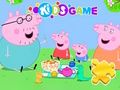 Juego Rompecabezas: Picnic familiar de Peppa Pig  en línea