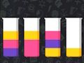 Juego Llenado de vasos de colores  en línea