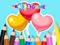 Juego Libro para colorear: Globos de corazón  en línea
