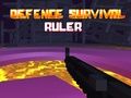 Juego Regla de supervivencia de defensa  en línea