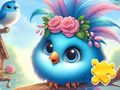 Juego Rompecabezas: lindo pájaro azul  en línea