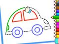 Juego Dibujo de niño pequeño: lindo auto  en línea