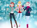 Juego Juerga de invierno de princesas  en línea