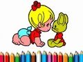 Juego BTS: Niña para colorear  en línea