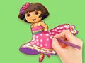 Juego Libro para colorear: Dora prepara fiesta  en línea