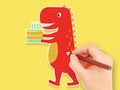 Juego Libro para colorear: Cumpleaños de dinosaurio  en línea