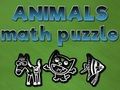 Juego Rompecabezas de matemáticas de animales  en línea