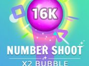 Juego Disparo numérico x 2 burbujas  en línea