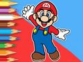 Juego Libro para colorear: Mario feliz patinando  en línea