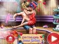 Juego Chica punteada sauna coqueteando  en línea
