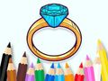 Juego Libro para colorear: Anillo de piedras preciosas  en línea