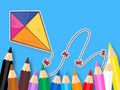Juego Libro para colorear: cometa con lazo  en línea