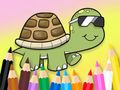 Juego Libro para colorear: Tortuga con gafas de sol  en línea