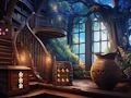 Juego Escape de la casa de fantasía misteriosa  en línea