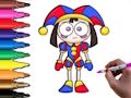 Juego Hora de colorear Pomni  en línea