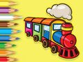 Juego Libro para colorear: Tren en marcha  en línea