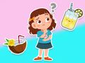 Juego Cuestionario para niños: ¿Qué te gustaría beber?  en línea
