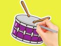 Juego Libro para colorear: Tambor estrella  en línea