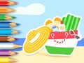 Juego Libro para colorear: Equipo de playa de verano  en línea