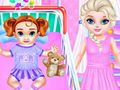 Juego Día del cuidado de la pequeña Elsa  en línea