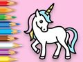 Juego Libro para colorear: Unicornio feliz  en línea