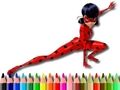 Juego Colorear mariquita de regreso a la escuela  en línea