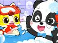 Juego Rompecabezas: Hora de la ducha del Panda Bebé en línea Juego Rompecabezas: Hora de la ducha del Panda Bebé en línea