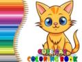 Juego Libro para colorear lindo gato  en línea
