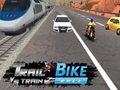 Juego Carrera de bicicleta de montaña versus carrera de tren  en línea