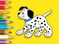 Juego Libro para colorear: lindo perro moteado en línea Juego Libro para colorear: lindo perro moteado en línea