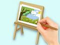Juego Libro para colorear: tablero de dibujo Paysage  en línea