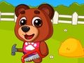 Juego Los niños construyen una casa.  en línea